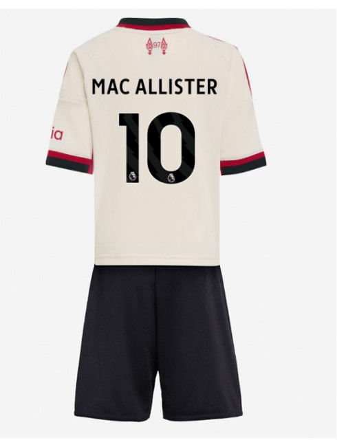 Billige Liverpool Alexis Mac Allister #10 Bortedraktsett Barn 2025-26 Kortermet (+ Korte bukser)